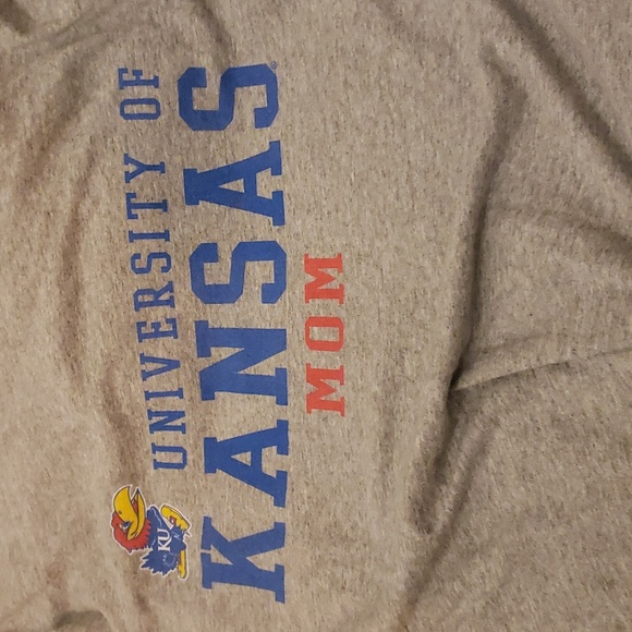 Kansas University Mom gray short sleeve  t-shirt size medium by Unwind - Picture 8 of 8